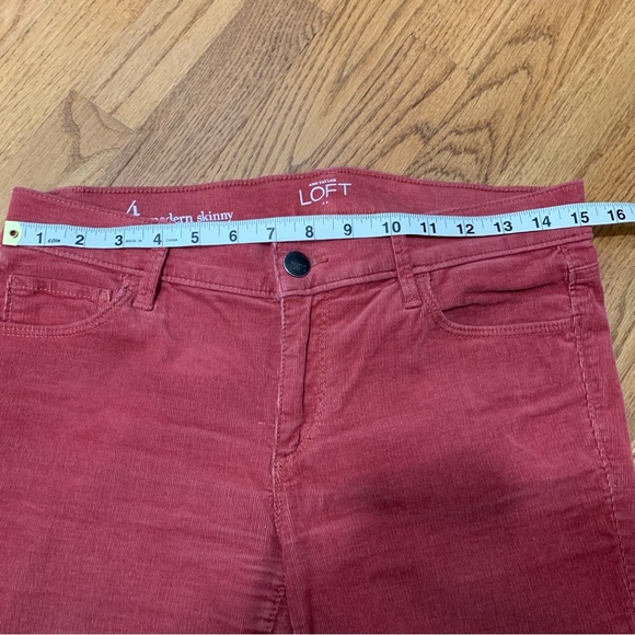 Ann Taylor LOFT Women's Rose Modern Skinny Corduroy Jeans size 4 - Picture 3 of 7